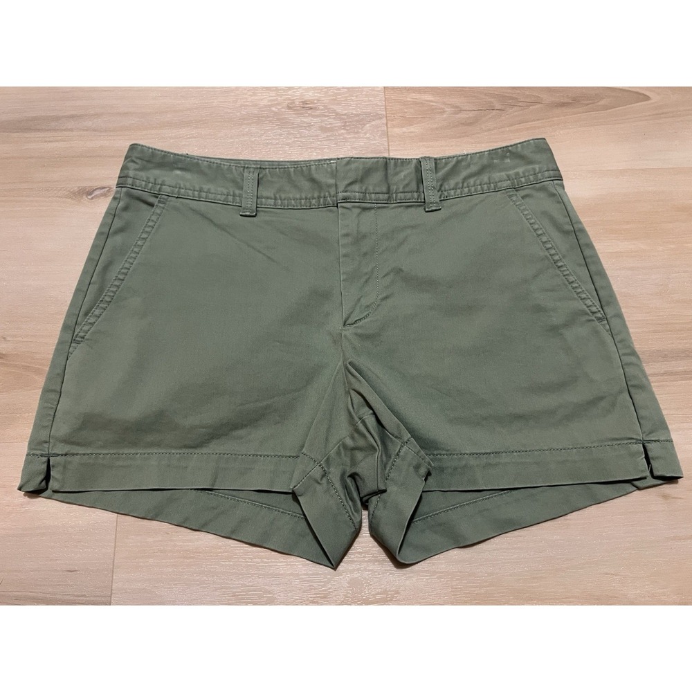 Gap For‎ Good Womens City Shorts Size 2 Green Chino Short Cotton Blend